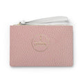 Blush Pebble Clutch Bag — Small Wristlet Evening Purse