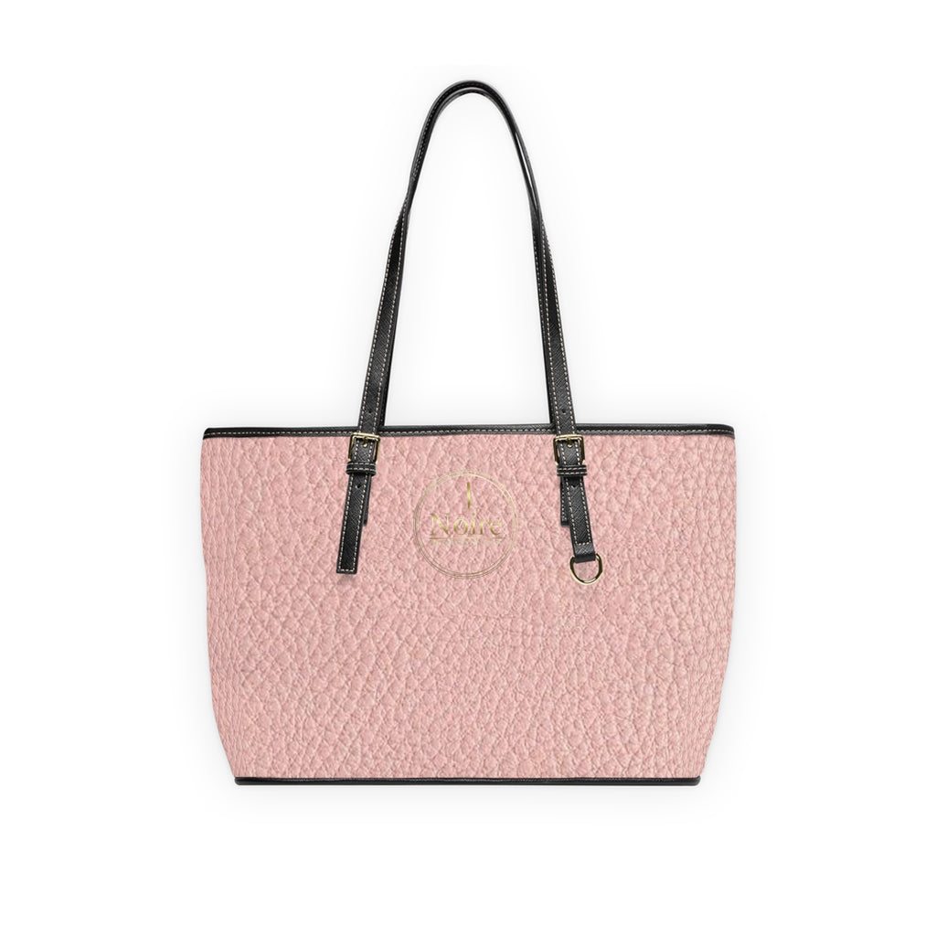 Blush Pebble PU Leather Shoulder Bag — Chic Everyday Tote