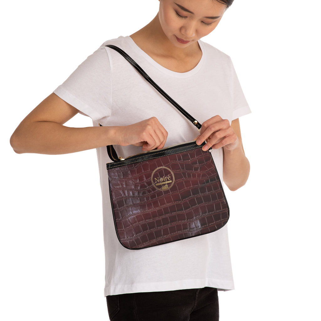 Maroon Small Shoulder Bag | Solid Color Crossbody Purse