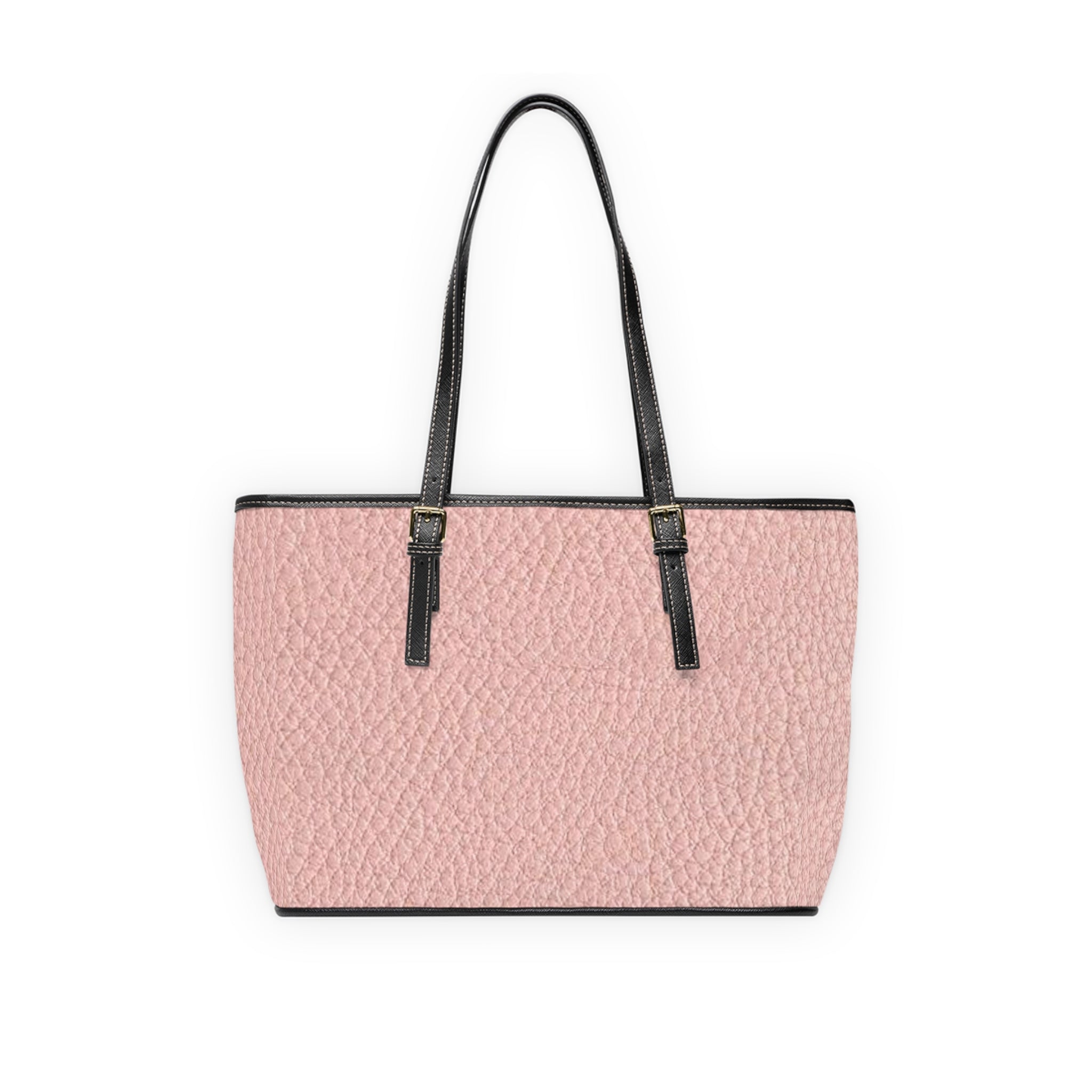 Blush Pebble PU Leather Shoulder Bag — Chic Everyday Tote