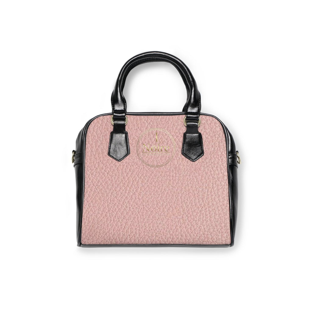 Pink Pebbled Shoulder Handbag — Compact Leather-Style Satchel for Everyday Chic