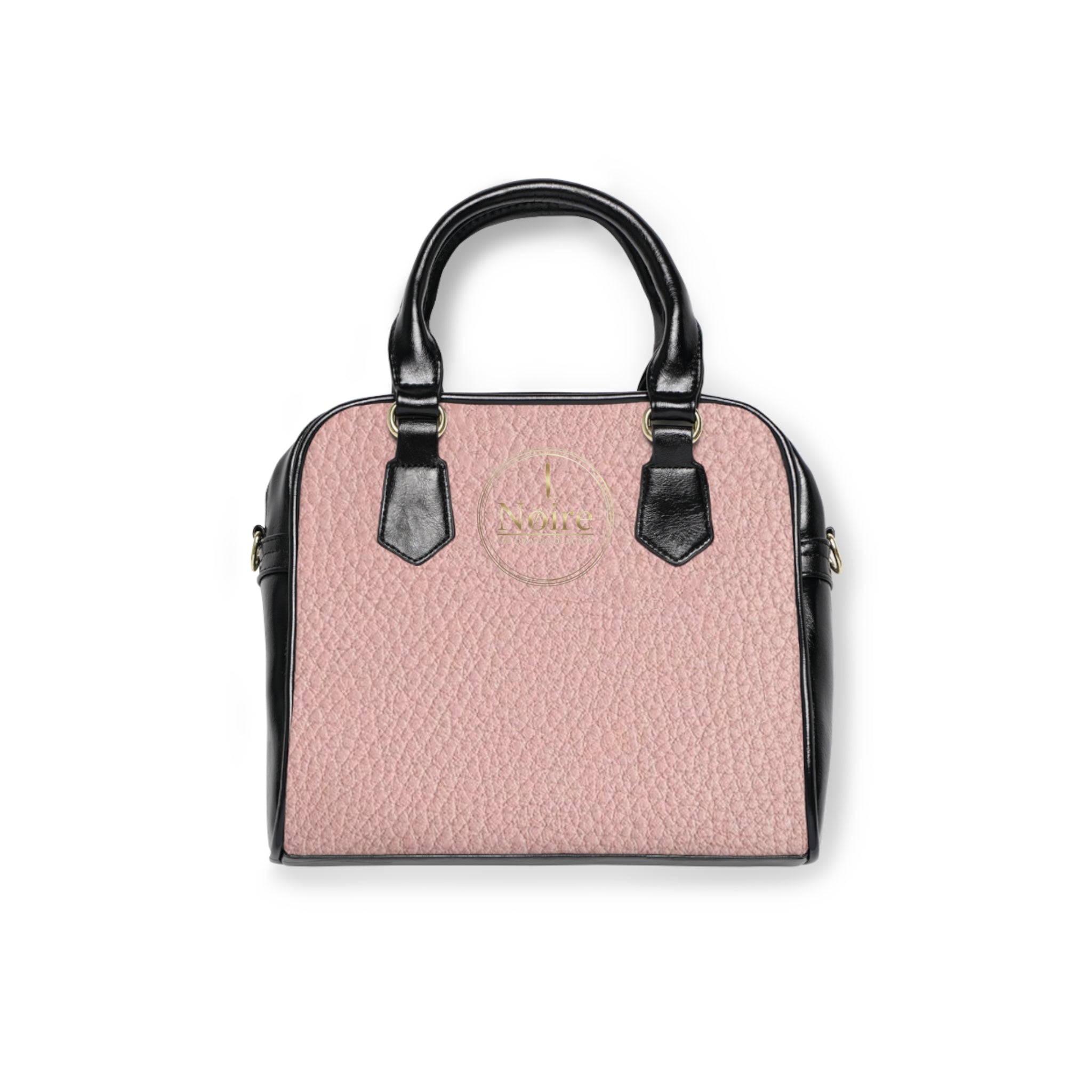 Pink Pebbled Shoulder Handbag — Compact Leather-Style Satchel for Everyday Chic