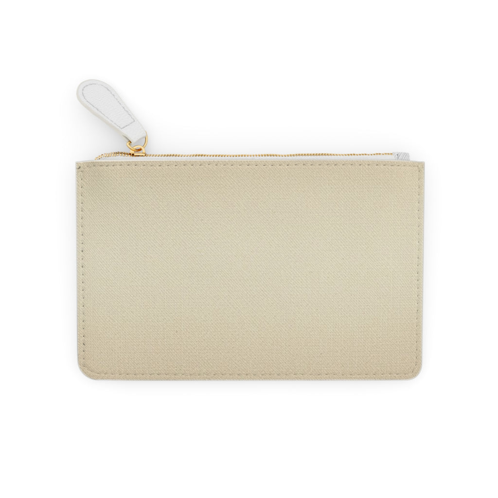 Gold Mini Clutch Bag-Zip Pouch for Cards & Essentials