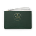 Noire Green Leatherette Wristlet Clutch Bag – Elegant Curated Collection
