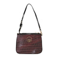 Maroon Small Shoulder Bag | Solid Color Crossbody Purse
