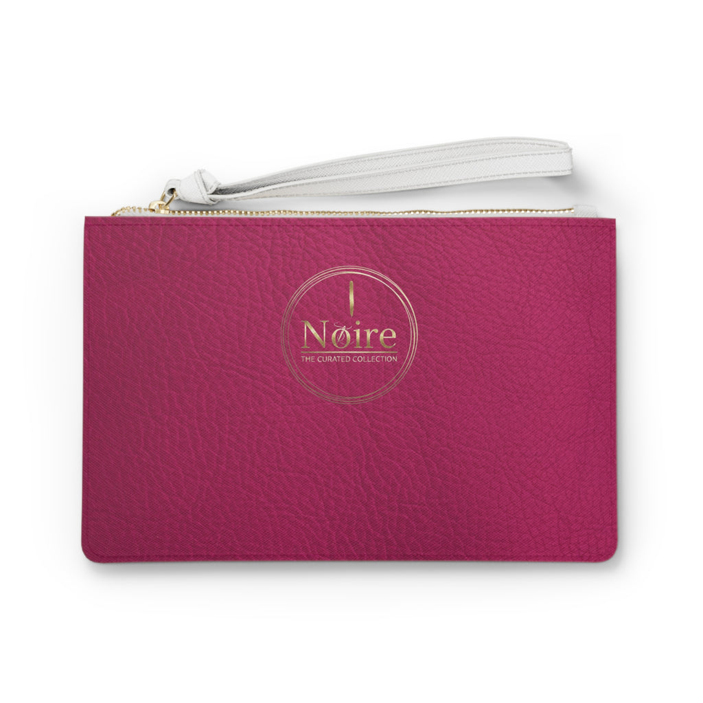 Noire  Clutch Bag — Pink Leather Wristlet Purse