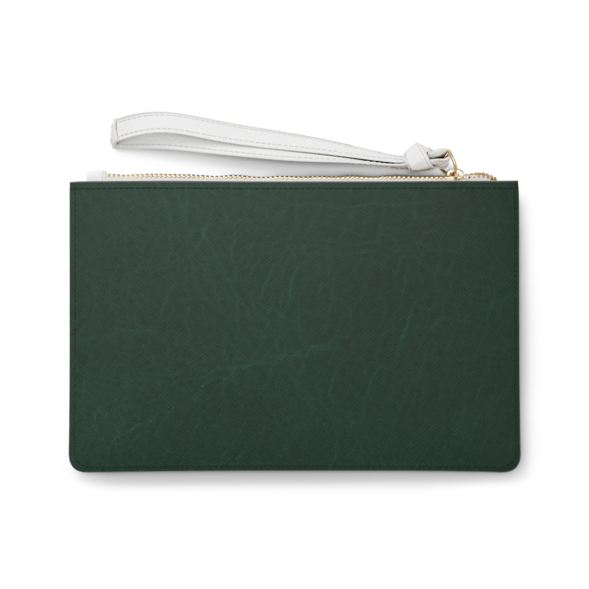 Noire Green Leatherette Wristlet Clutch Bag – Elegant Curated Collection