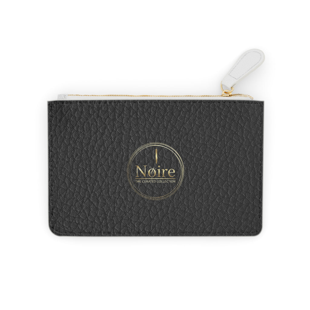 Mini Clutch Bag —  Leatherette Zip Pouch