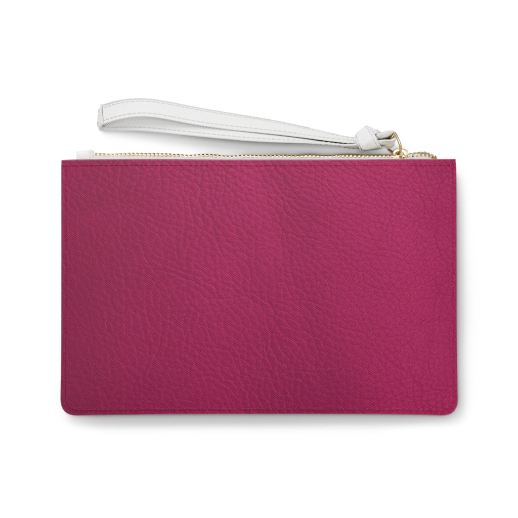 Noire  Clutch Bag — Pink Leather Wristlet Purse