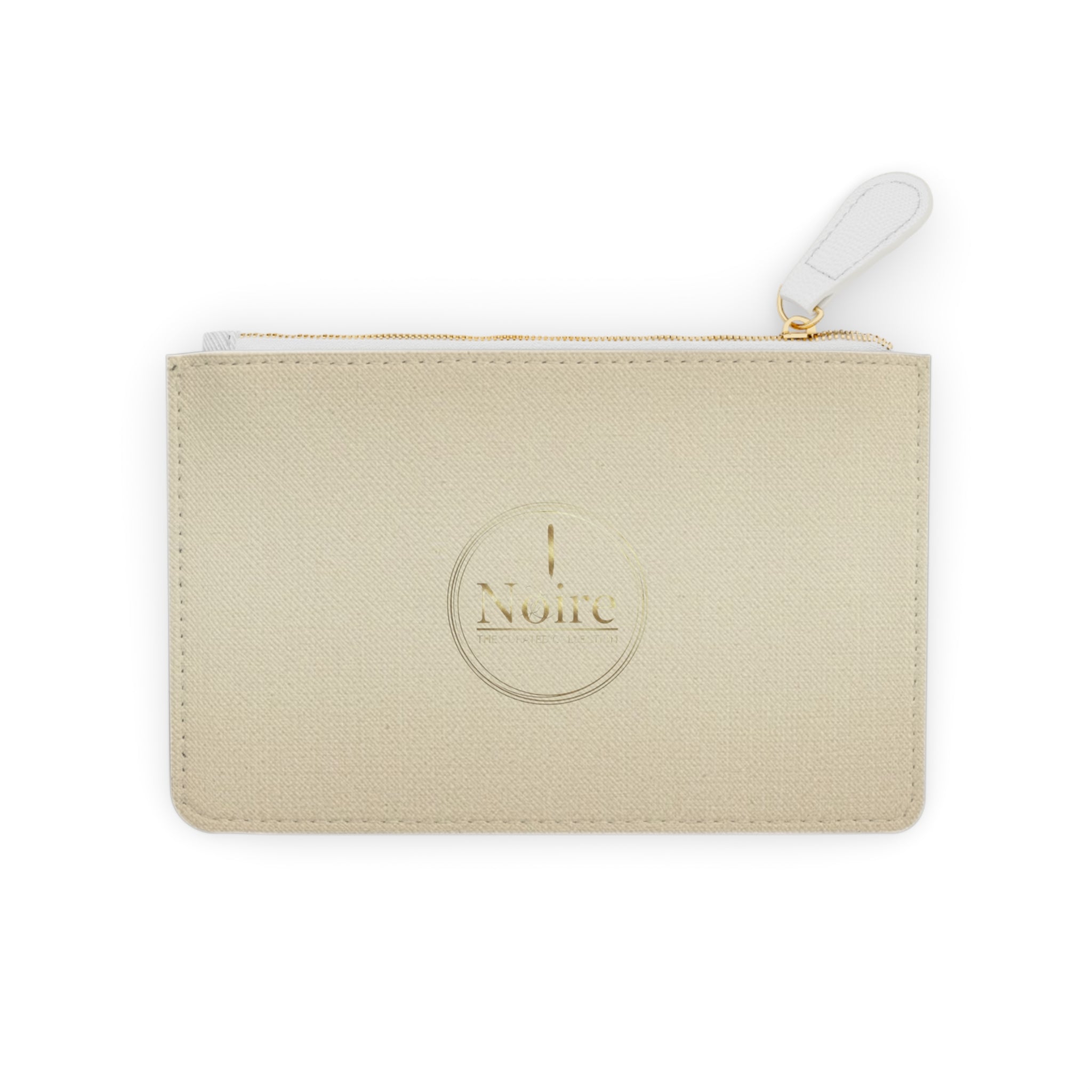 Gold Mini Clutch Bag-Zip Pouch for Cards & Essentials