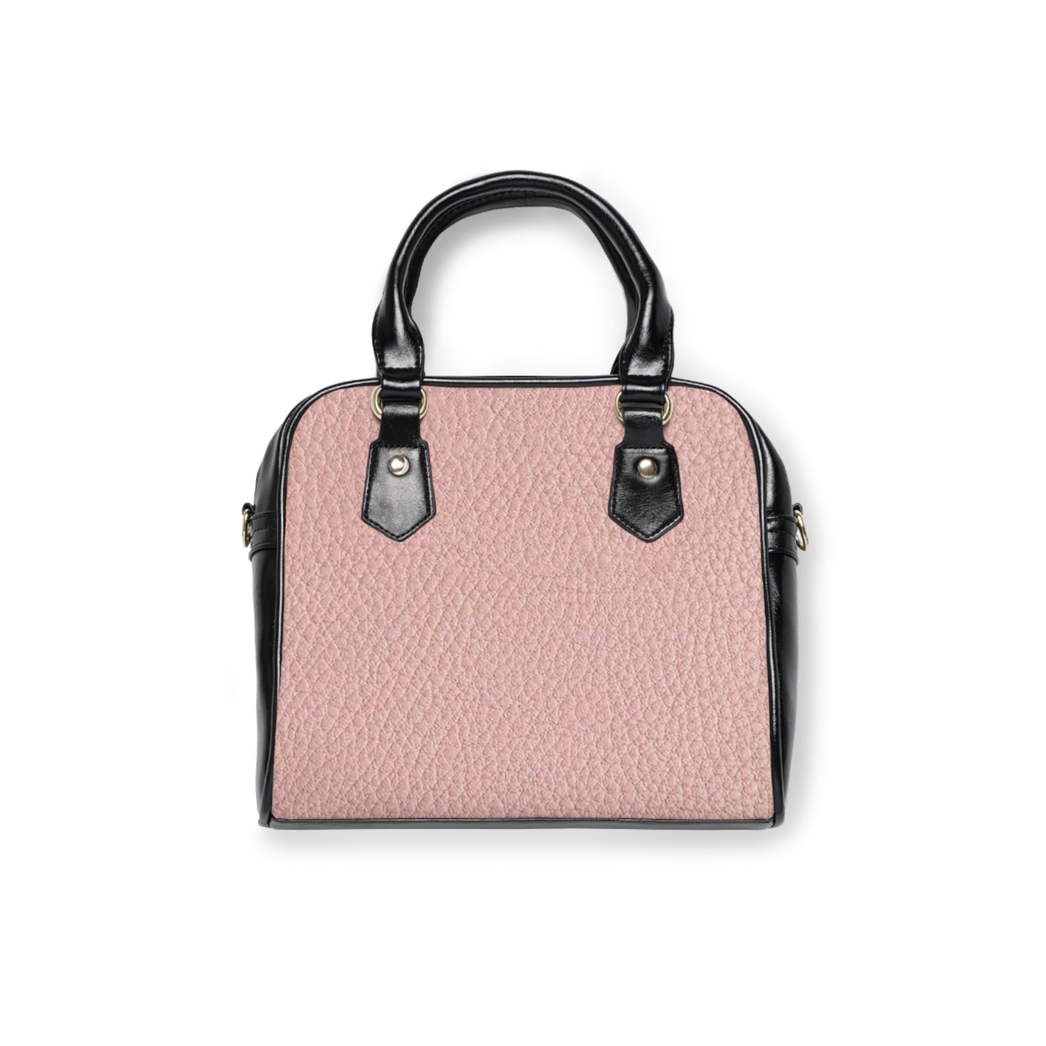 Pink Pebbled Shoulder Handbag — Compact Leather-Style Satchel for Everyday Chic